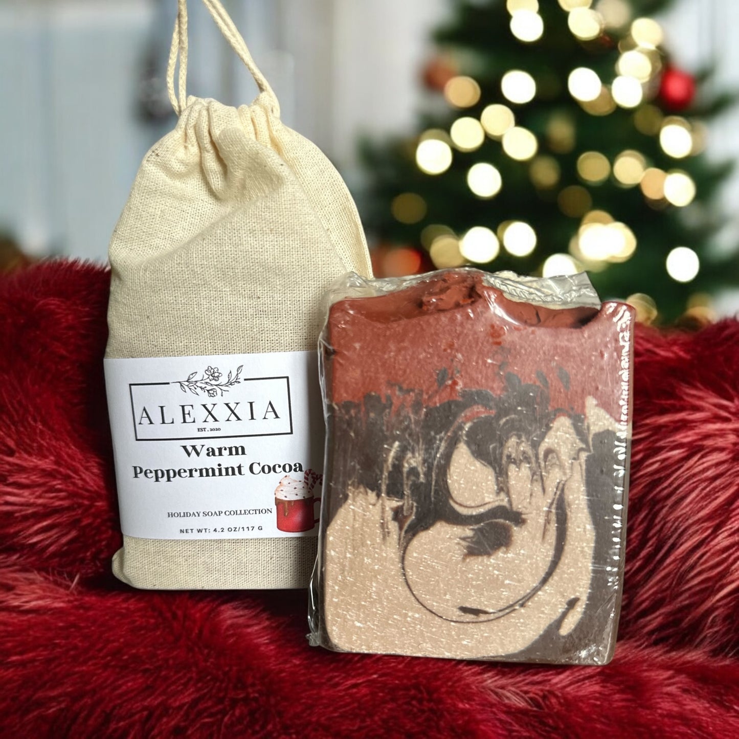 Warm Peppermint Cocoa Soap- HOLIDAY COLLECTION