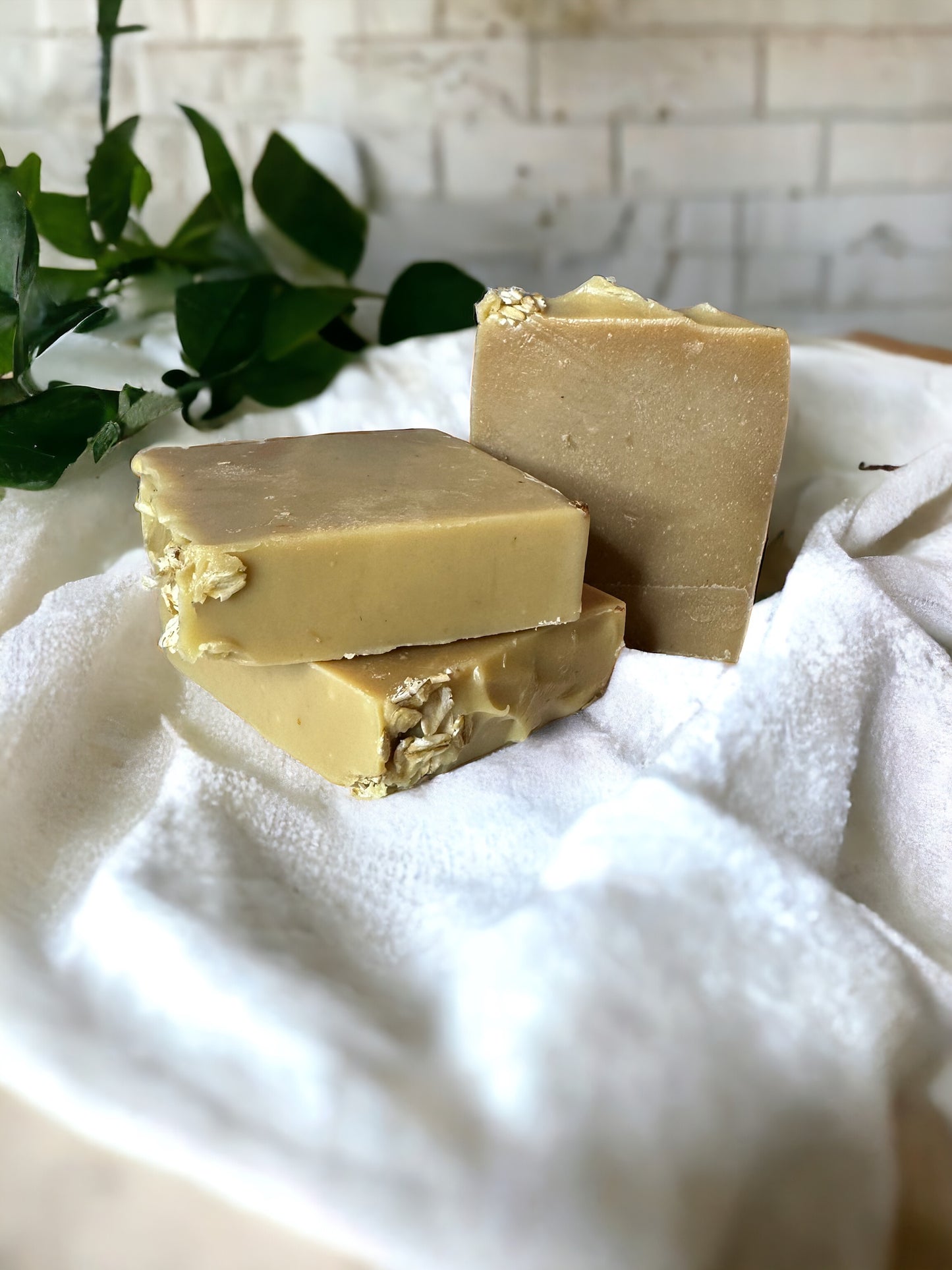 "Honeyed Oats: Nourishing Oat Milk Soap"